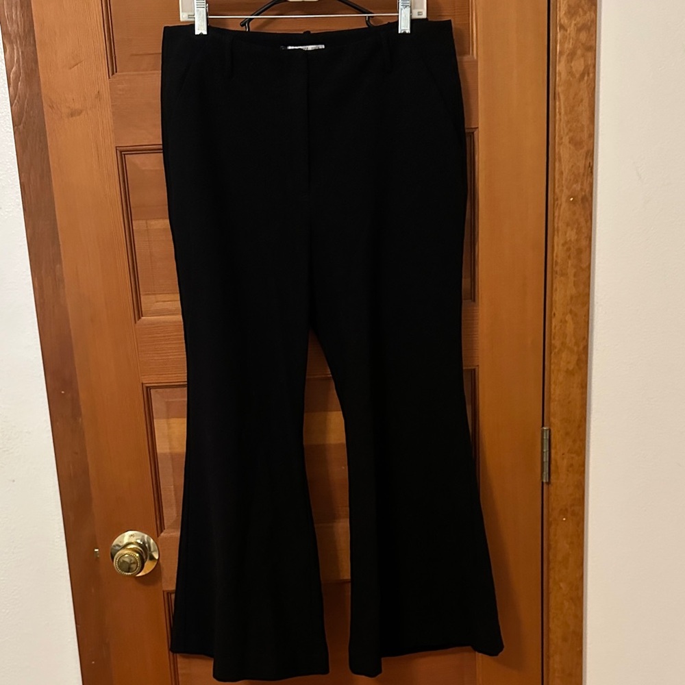 Jennifer Lopez Black Flare Pants